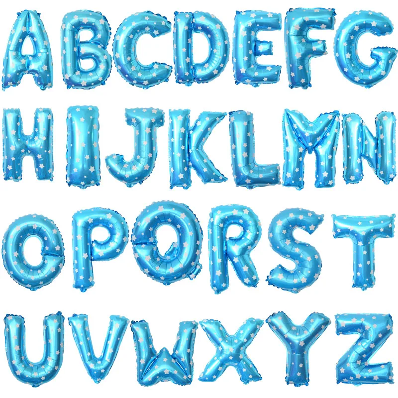 Fancy blue Ний декор 1 шт 16 дюймов С Днем Рождения Воздушный шар из фольги буквы шарики для день рождения свадьбы украшения для детских игрушек год Рождество воздушный шар шары - Цвет: Fancy blue
