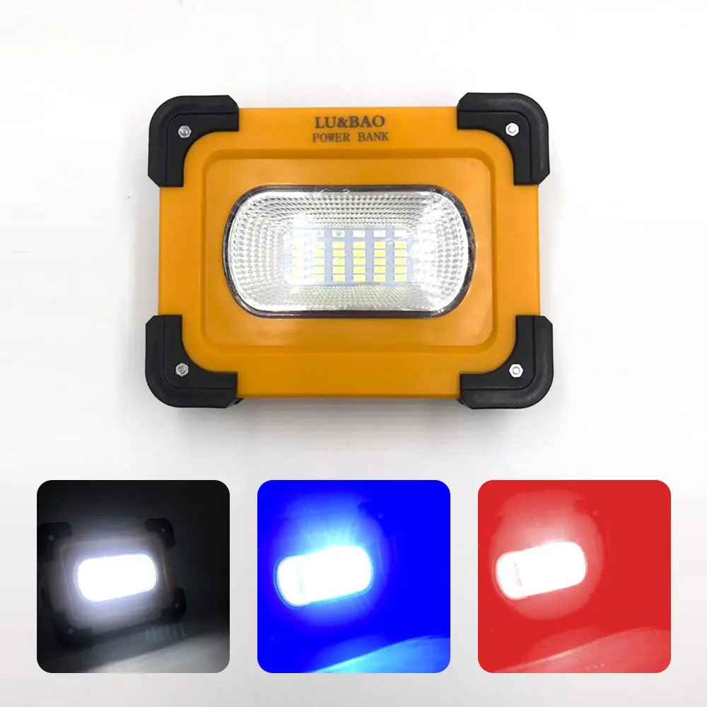 

Solar LED Portable Flood Light USB Rechargeable Outdoor Garden Work Light Spotlight Flood Light