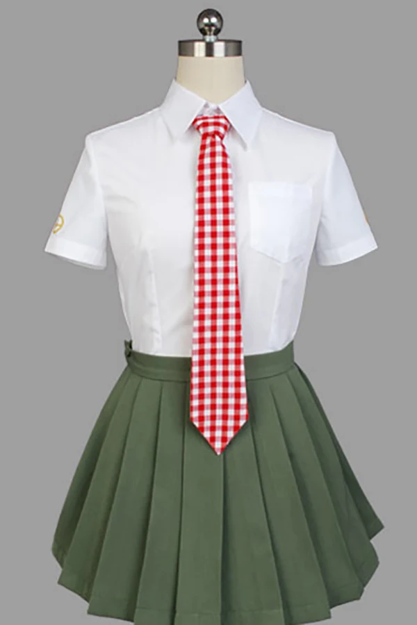 Anime-Super-Dangan-Ronpa-2-Danganronpa-Mahiru-Koizumi-Cosplay-Costume-School-Uniform-White-Shirt-Skirt-For