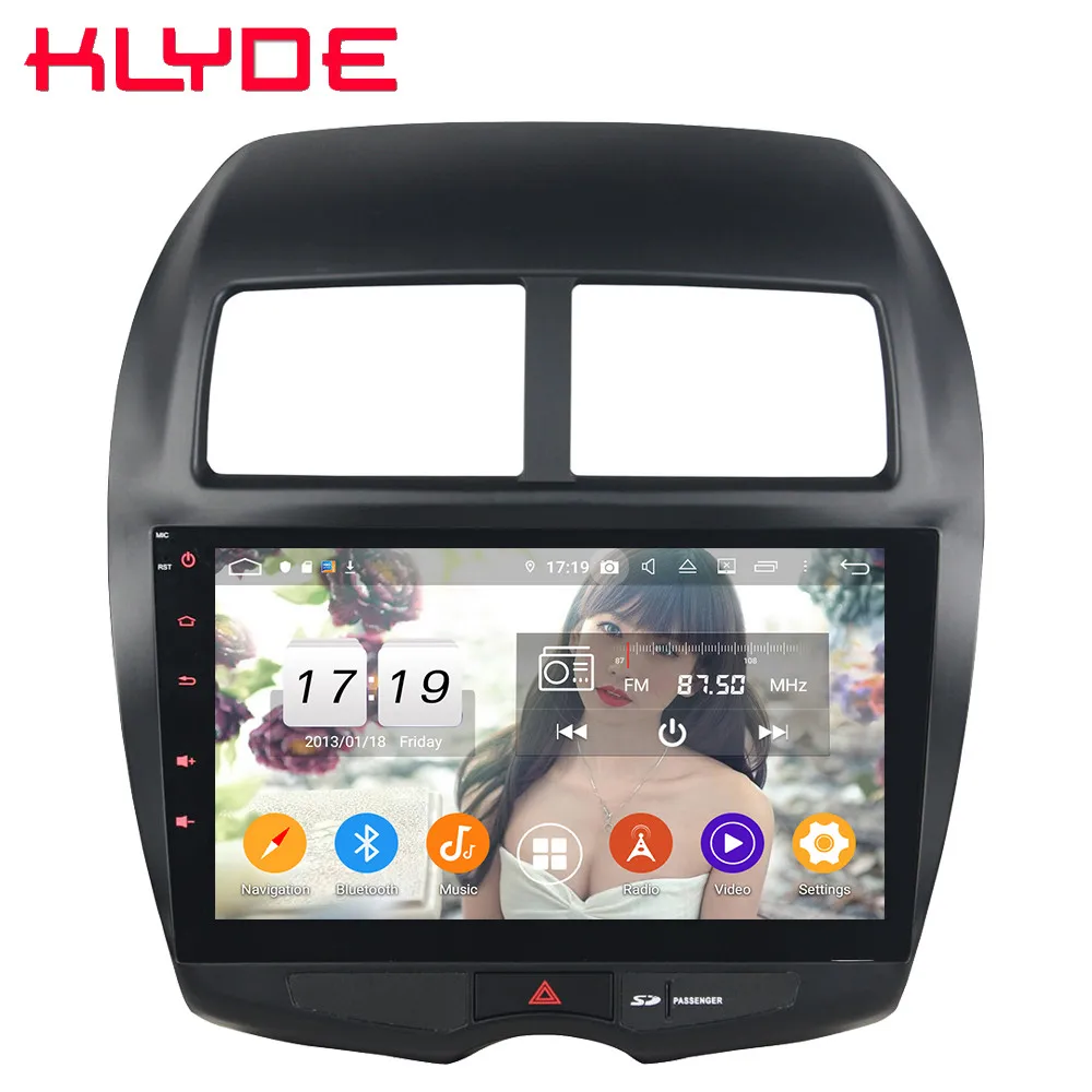 Klyde 10," ips 4G Android 9 Восьмиядерный 4 Гб+ 64 Гб DSP BT автомобильный DVD мультимедийный плеер для Mitsubishi ASX RVR/peugeot 4008/Citroen C4