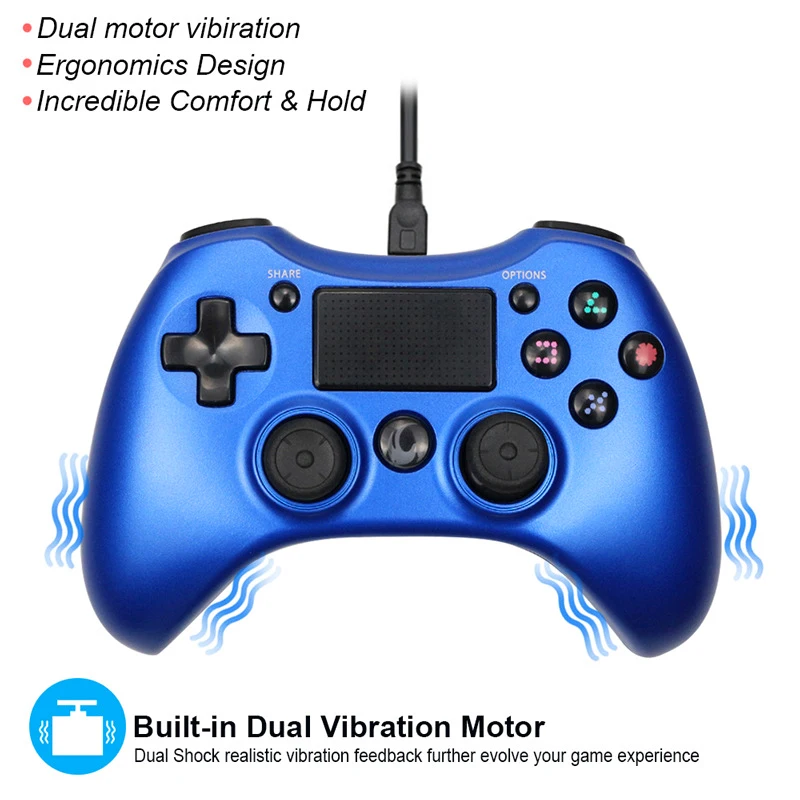 USB проводной контроллер для PS4 контроллер джойстика Проводной USB геймпад для Playstation 4 Dualshock PC PS3 Android tv Box игровой джойстик