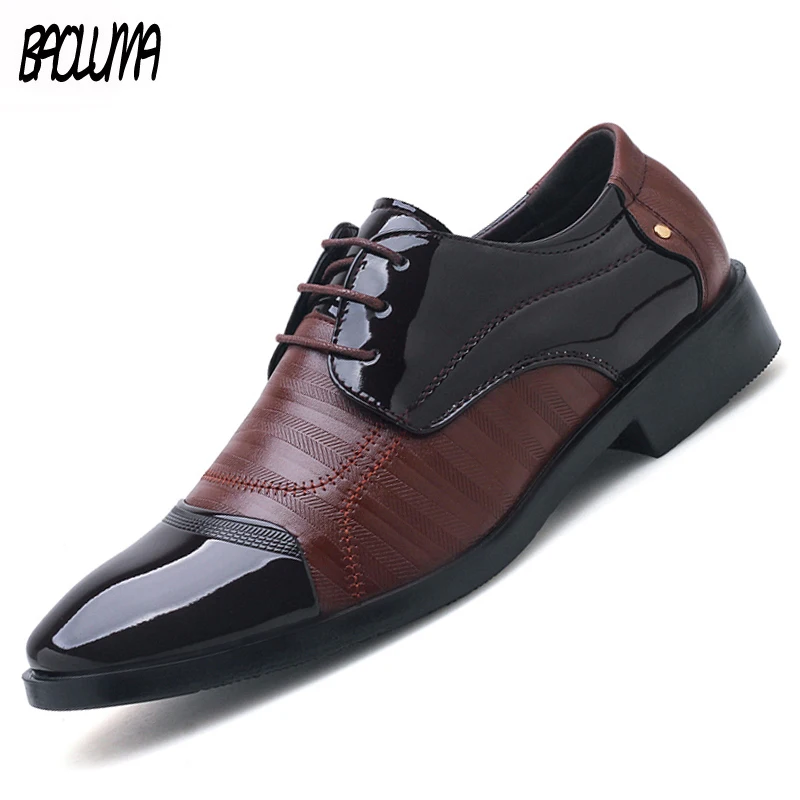 2020 Men Formal Shoes High-quality Leather Men Business Shoes Comfortable Breathable Men Driving Shoes Brand Zapatos De Hombre