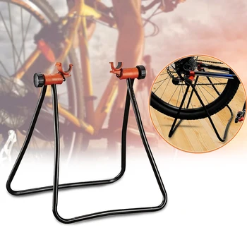 

New Mountain Bike Road Bike Triangle Vertical Stand Display Wheel Hub Bike Repair Stand Kickstand For Bicycle Repair Floor Stand