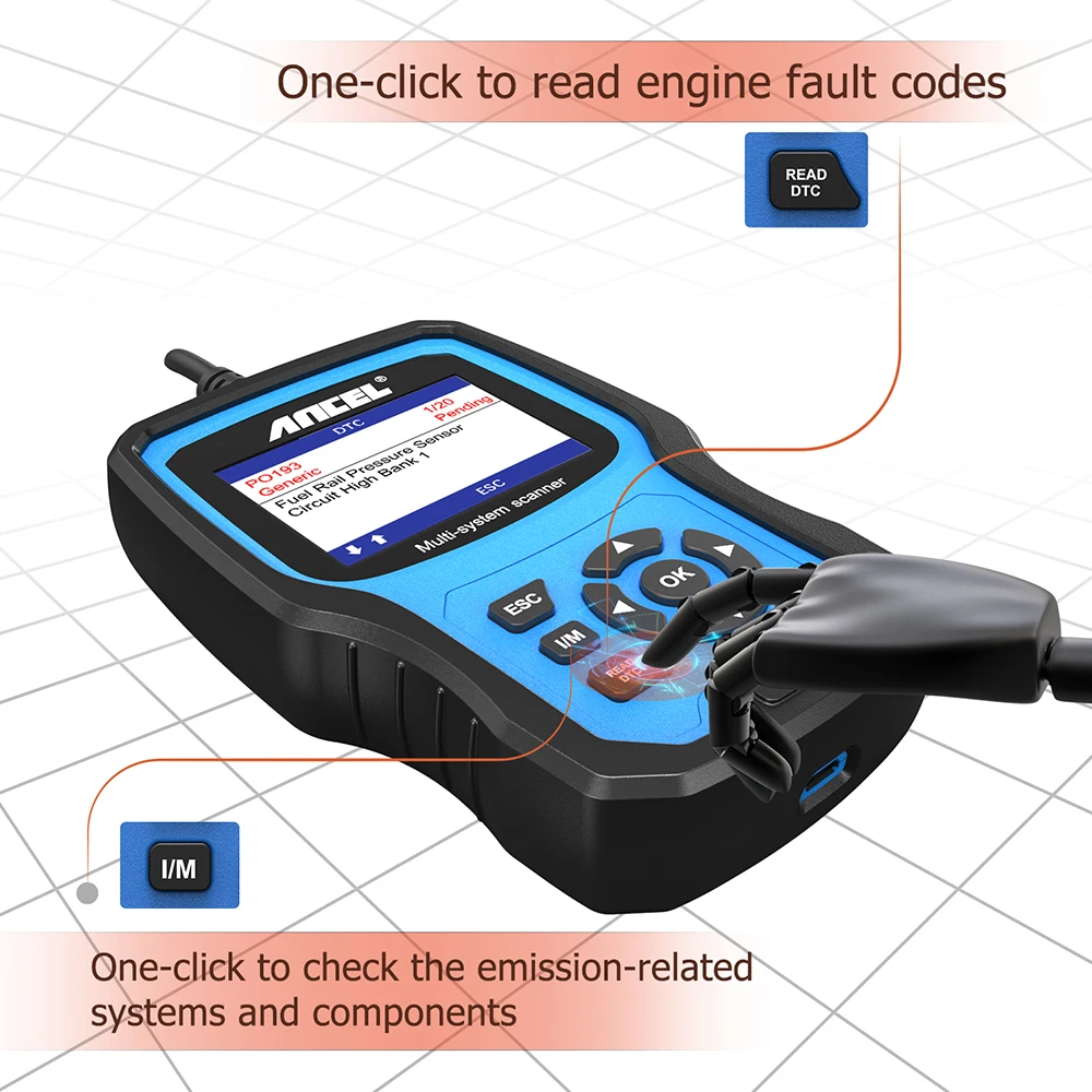 automotive diagnostic scanner ANCEL BM700 OBD2 Automotive Scanner Full System Code Reader For BMW Mini ABS SRS Diagnostic Tool CBS Reset Code Reader Scanner