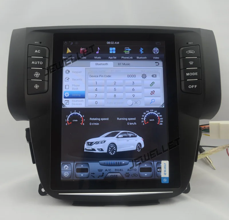 10," tesla стиль вертикальный экран android 8,1 шесть ядер автомобиля gps Радио Навигация для Nissan Sentra Pulsar Sylphy 2013