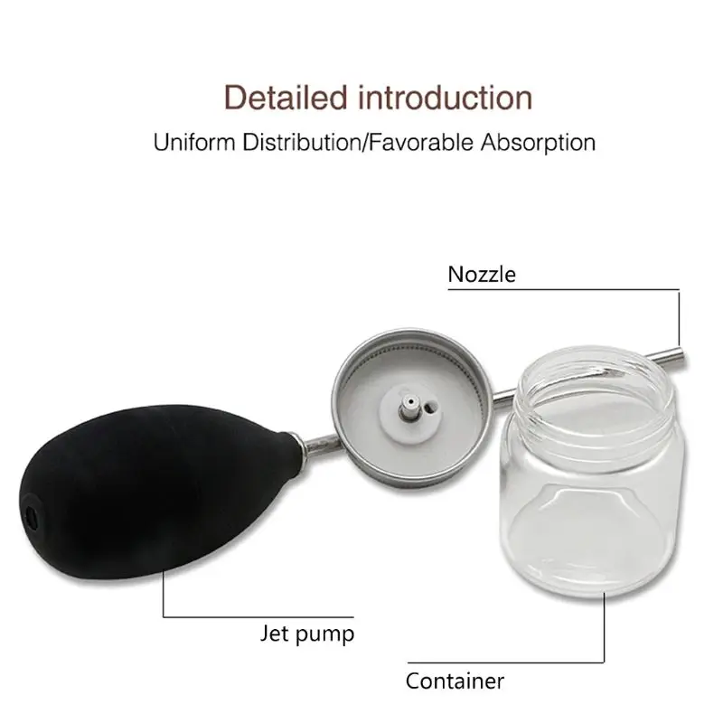 1PC Hair Building Fibers Spray Applicator Atomizer Silicone Airbag Hair Restorer Kit