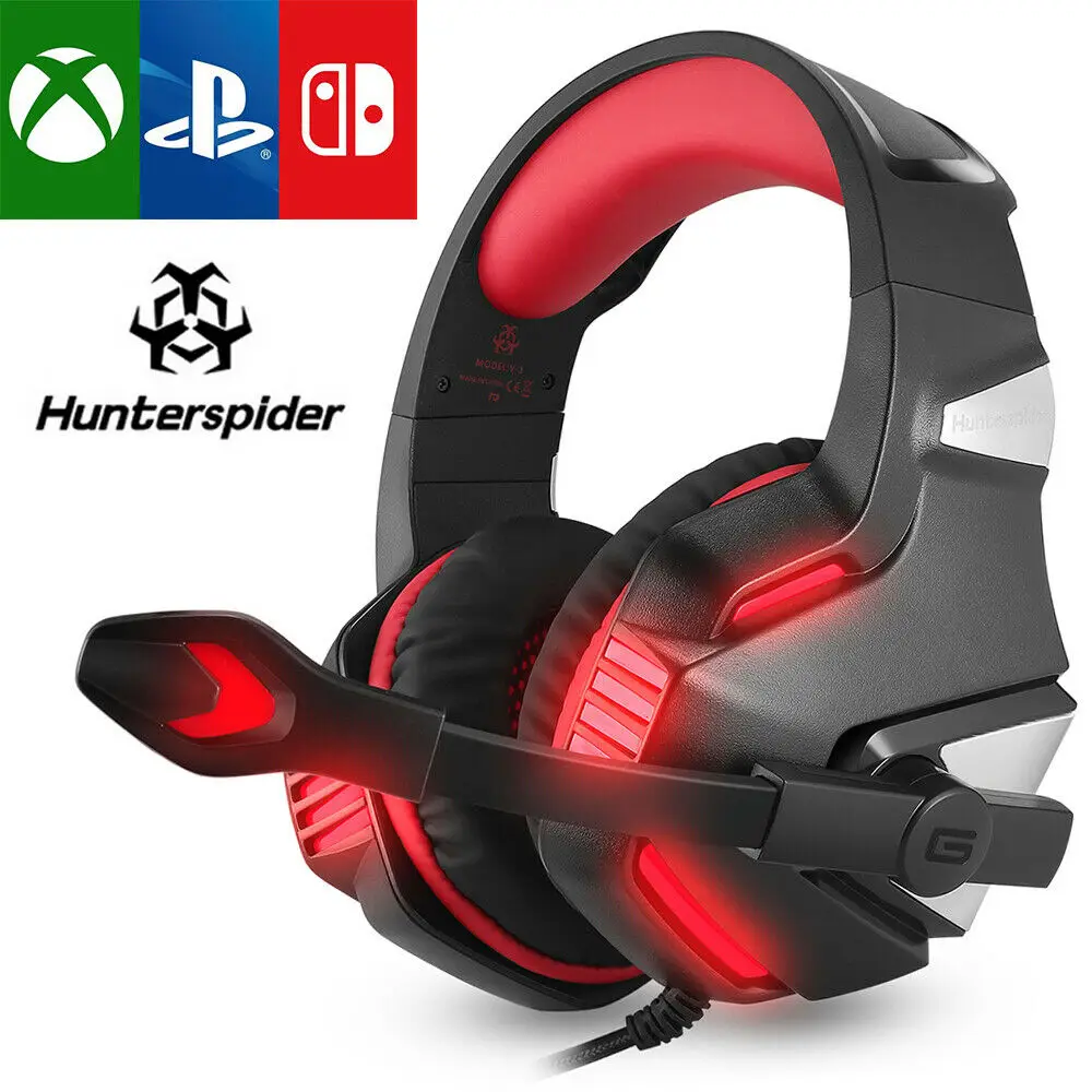 3,5 мм игровая гарнитура микрофон светодиодный наушники для SW PC PS4/Slim/Pro Xbox one Slim