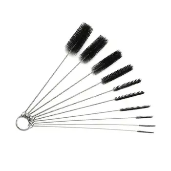 

Nylon Tool Brush Multifunctional Cleaning Brush Airbrush Cleaning Brush Equipment Cleaning Brush Ten-Piece Nylon Brush