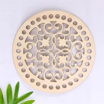 

30Pcs 15cm Wooden Hollow Round Cutout Slices Discs for DIY Craft Ornaments and Wedding Party Home Decoration