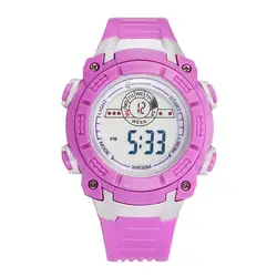 MINGRUI часы для детей девочек и мальчиков водонепроницаемые силиконовые спортивные часы для студентов Модные светодиодный цифровые часы