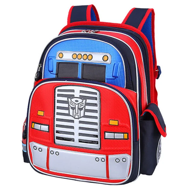Waterproof backpack Orthopedic Children School Bags for Teenager boys Cartoon Kids School Backpacks Mochila Infantil - Color: blue