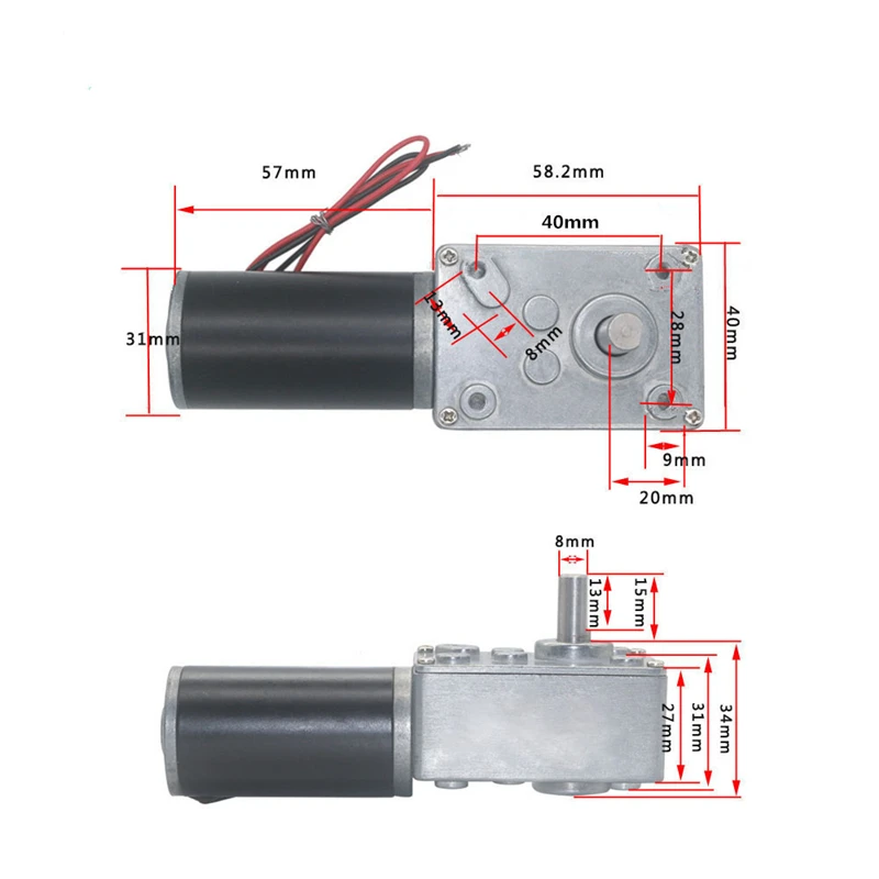 DC 12 V 24V Шестерни ручной Электрический миксер для теста редуктор 12 вольт мини реверса двигателя 7/16/27/40/80/260/470 об/мин DC12V носить микро-моторы 5840-31ZY