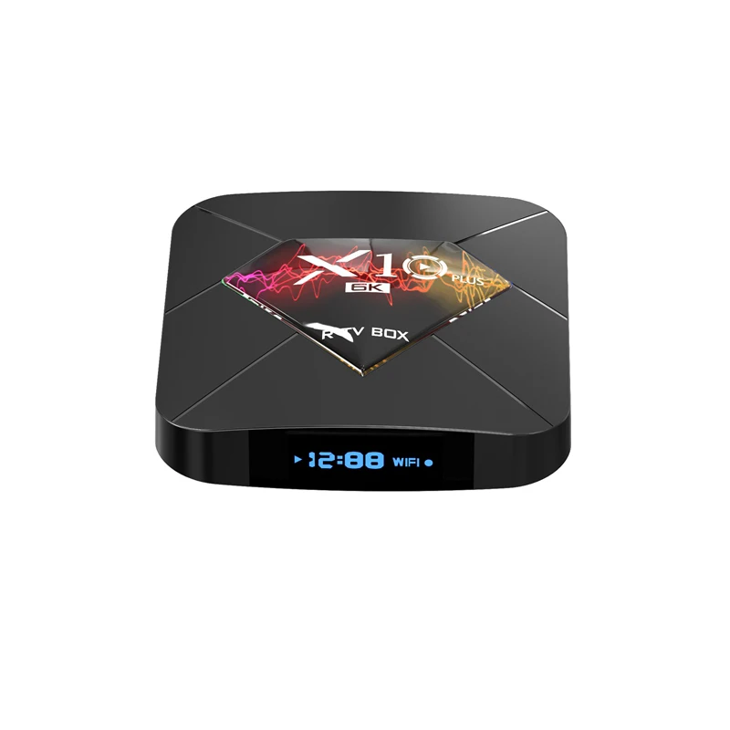 Android TV Box X10 Plus Android 9.0 Smart Set Top Box Allwinner H6 4GB 32GB/64GB 2.4G Wifi 6K H.265 Media player PK X96 MAX