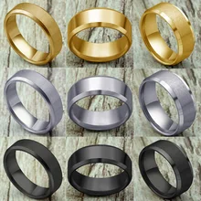 Модные Простые матовые кольца из нержавеющей стали 316L для женщин, ювелирные изделия,, вечерние, подарок, Прямая поставка