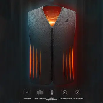 

Electric Vest Charging Intelligent Heating Vest Self-Heating Clothes Constant Temperature Warm Waist Vest Clothing