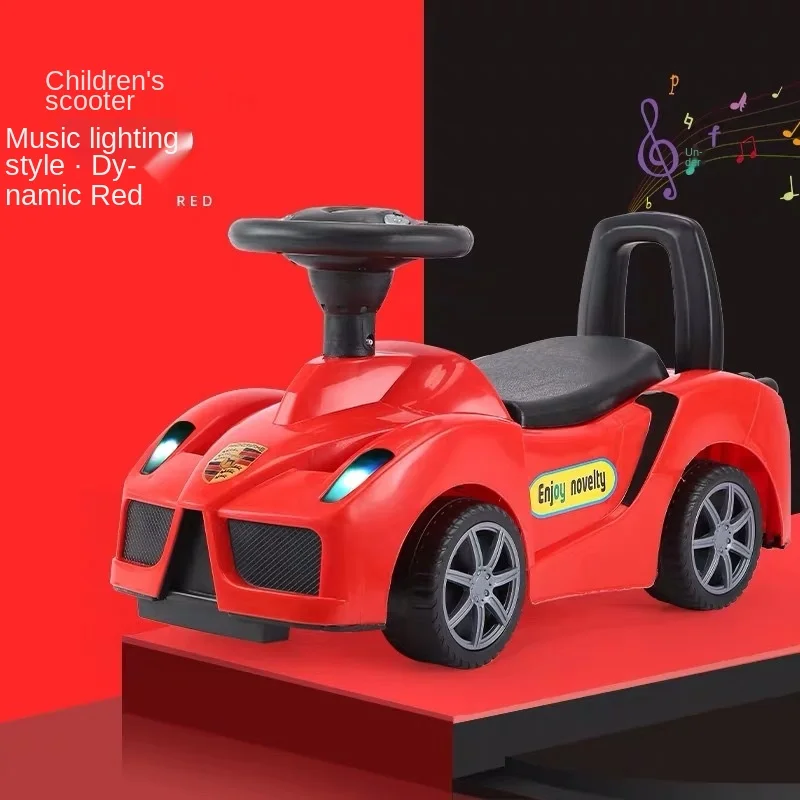 Детский скручивающийся автомобиль для детей 1-3 лет детский скутер с четырьмя