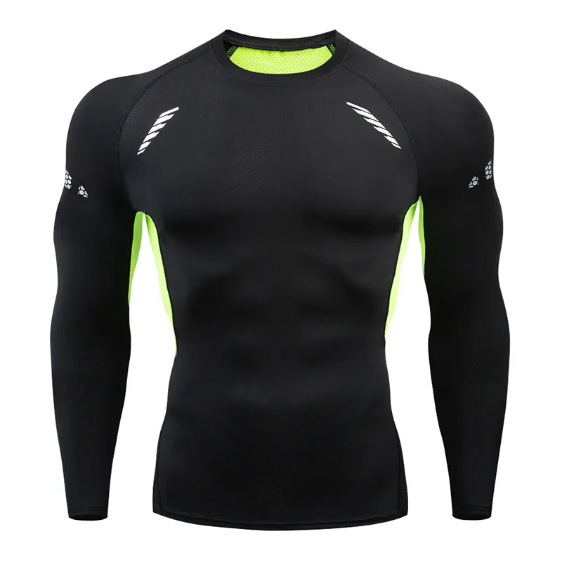 Горячая компрессионная рубашка мужская 3D дышащая спортивная быстросохнущая футболка для фитнеса Мужская спортивная одежда 24 часа - Цвет: 2