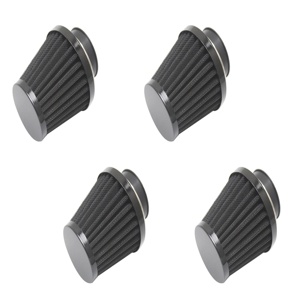 4Pcs 54mm Cone Air Intake Filter Cleaner Universal for Motorcycle Dirt Bike ATV