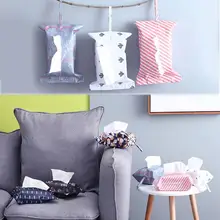 Классическая полоса Фламинго подвесная коробка из ткани чехол домик на колесах бумажная салфетка контейнер для полотенец сумка для украшения дома