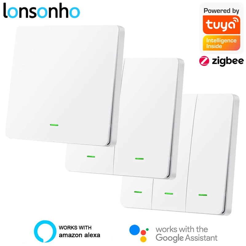 

Tuya Zigbee Switch Smart Wireless Relay Light Switch Works with CC2531 Zigbee2mqtt Home Assistant Compatible Alexa Google Home