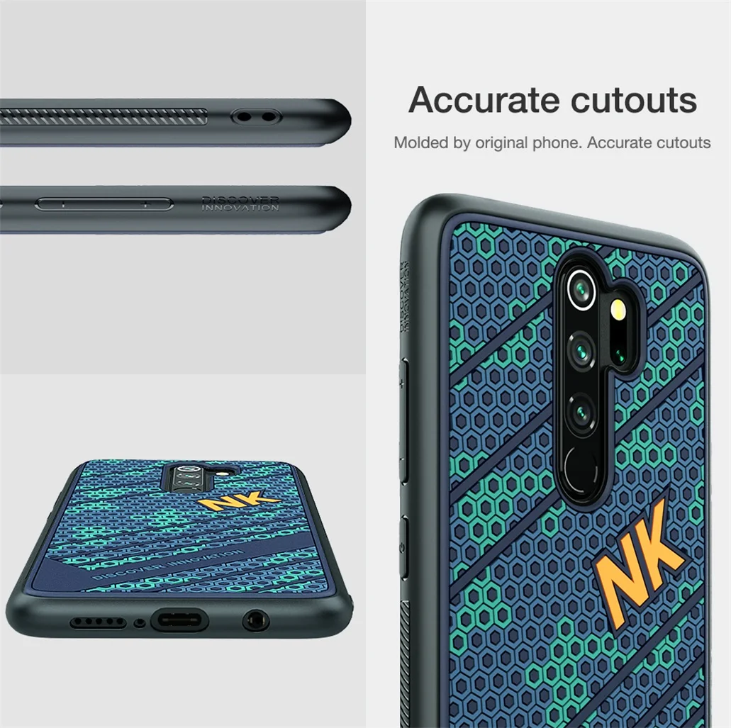 Чехол для Xiaomi Redmi Note 8 Pro, чехол NILLKIN Striker, чехол, 3D текстура, ТПУ, силиконовая Мягкая задняя крышка для Xiaomi Redmi Note8