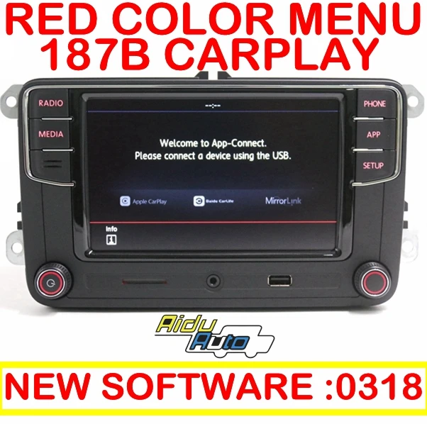 

RCD330 187B Carplay MIB Radio For VW Golf 5 6 Jetta MK5 MK6 CC Tiguan Passat B6 B7 CC Polo Touran