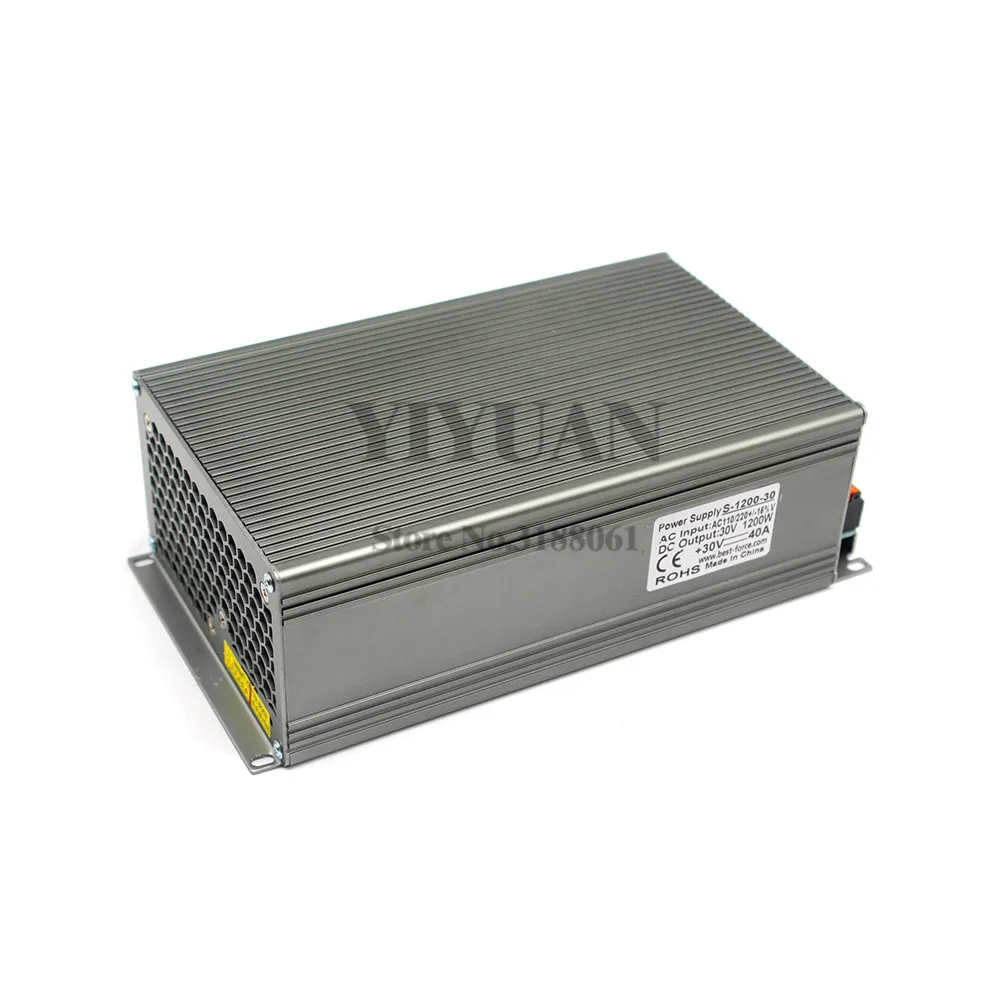 110V 220V AC к DC 30V адаптер питания Трансформатор 1200W 40A DC30V блок для CCTV радио моторов