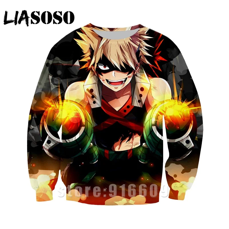 LIASOSO для мужчин женщин толстовка 3D принт аниме My Hero Academy All Might Shigaraki Tomura Футболка короткий рукав Топ пуловер