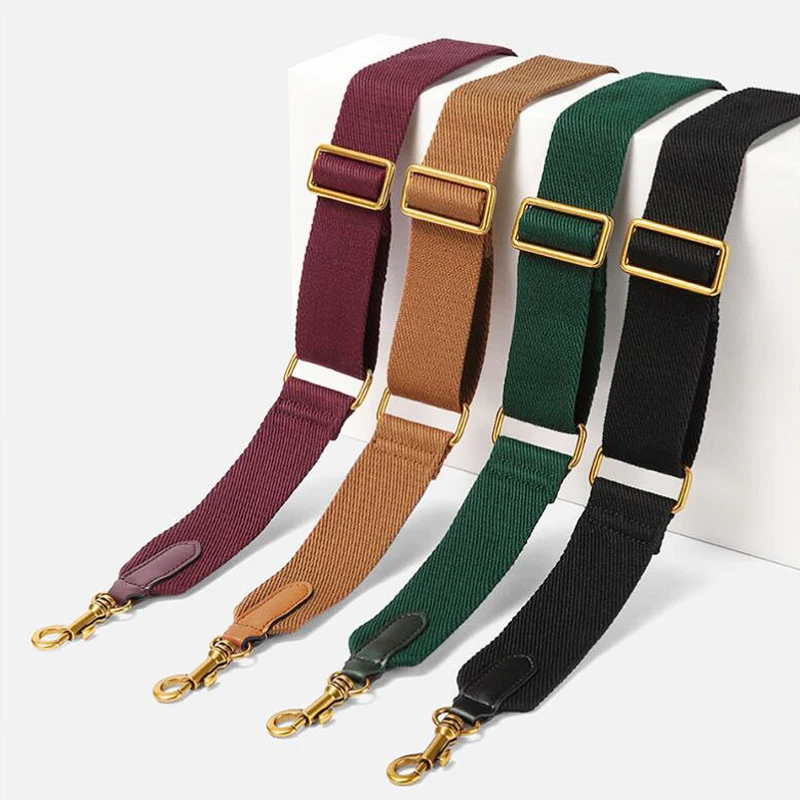 Solid Bag Strap Women Handbag Belt Shoulder Messenger Crossbody Bag Wide Strap Replacement