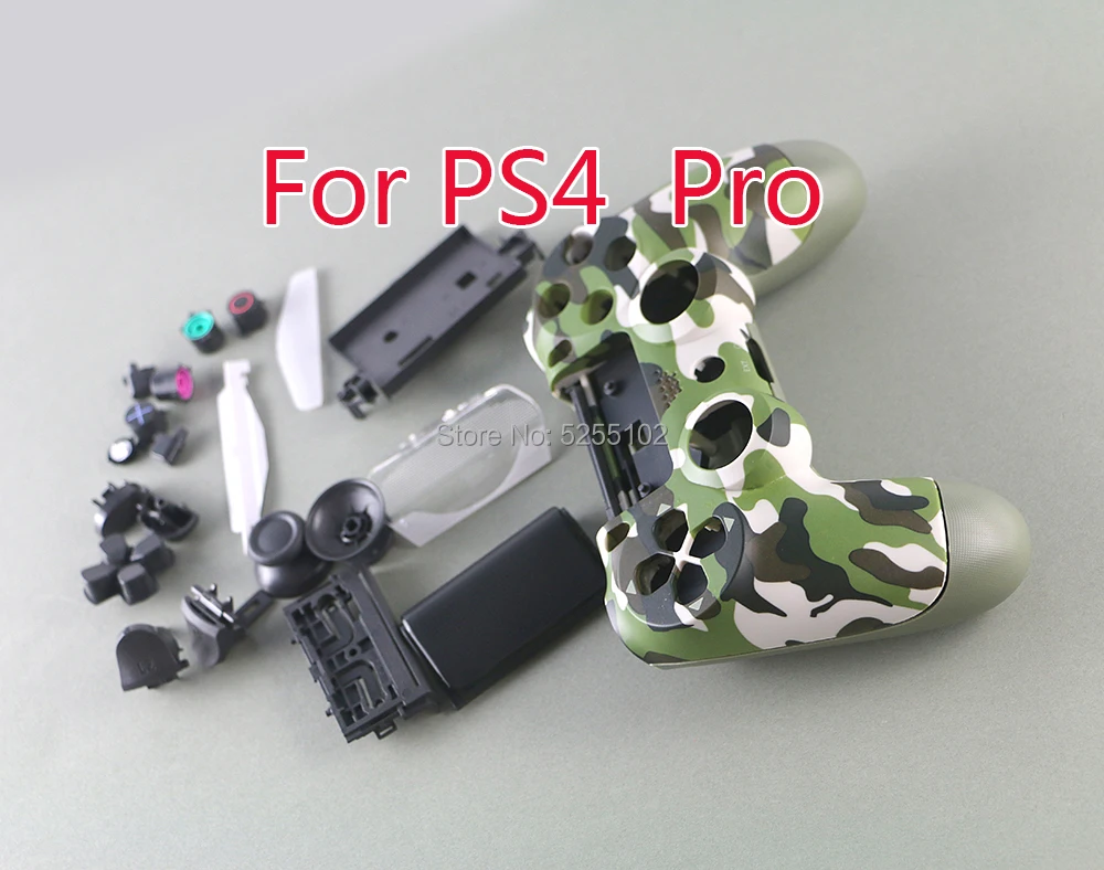 Камуфляжный чехол с полным корпусом набор кнопок для Playstation 4 Dualshock PS4 Pro Slim JDM JDS 040