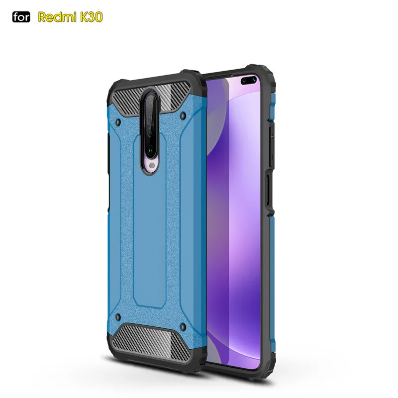 Для Xiaomi Redmi K30 чехол тяжелый армированный Тонкий Жесткий ПК резиновый жесткий