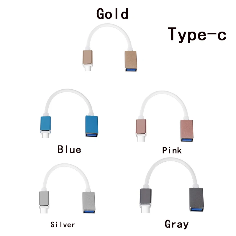 Type C Type-C OTG адаптер usb-кабель 3,3 type C штекер USB 3,3 Женский OTG кабель для передачи данных адаптер для MacBook Pro samsung S9 USB-C OTG - Цвет: Type C