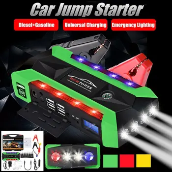 

89800mAh Emergency Car Jump Starter 4USB Power Bank 12V Portable Starting Device Booster Car Starter For Car Battery Charger