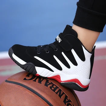 

Basketball Boys Shoes For Children Sneakers Kids Casual Shoes Girls Sneakers Leather Anti-slippery Fashion Running Trainers 2020