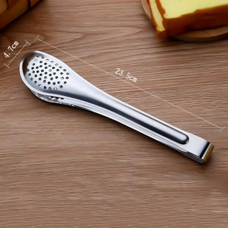 Stainless Steel Food Tongs Kitchen Utensils Buffet Cooking Tool Anti Heat Bread Clip Pastry Clamp Barbecue Kitchen Tongs Steel