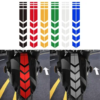 

Motorcycle Reflective Stickers Wheel on Fender Waterproof Safety Warning Arrow Tape Decals Motorbike Decoration Accessories