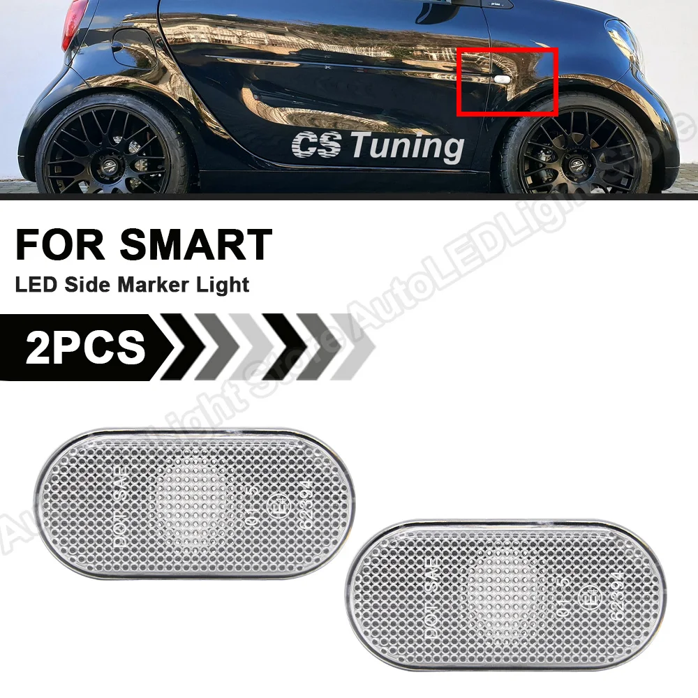 

2PC For Renault Megane Clio Espace Kangoo Master Twingo Dacia Duster Logan Smart Fortwo Side Marker Lamp Light OEM Fender Marker