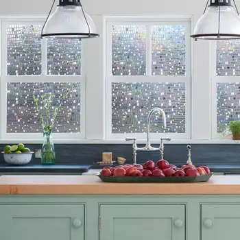 

CobbleStone Frosted Window FIlm Hot-Sale Static Cling Semitransparent Refraction Durable Pivacy Protection Reclable Film