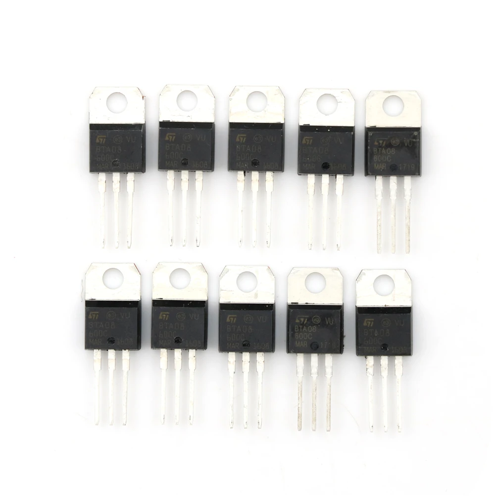 10 Pcs BTA08-600C BTA08 TO-220 IC | Обустройство дома