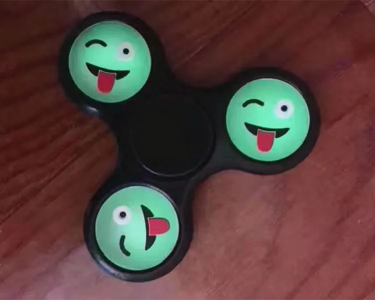 Ручной Спиннер ночной Светильник Smiley Spinner Fingertip Peg-top игрушка декомпрессия обучающая игрушка ручной Спиннер