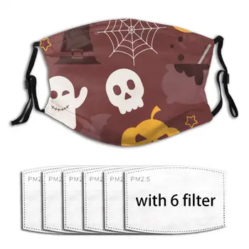 

Halloween Symbols Mask Mouth Face Mask Anti Dust Mask with Replaceable Filter