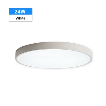 

Ultra-Thin LED Ceiling Lights Round Tie Yi White Frame Ceiling Lamps 24W Fixtures For Kitchen Bedroom Bathroom Lamps