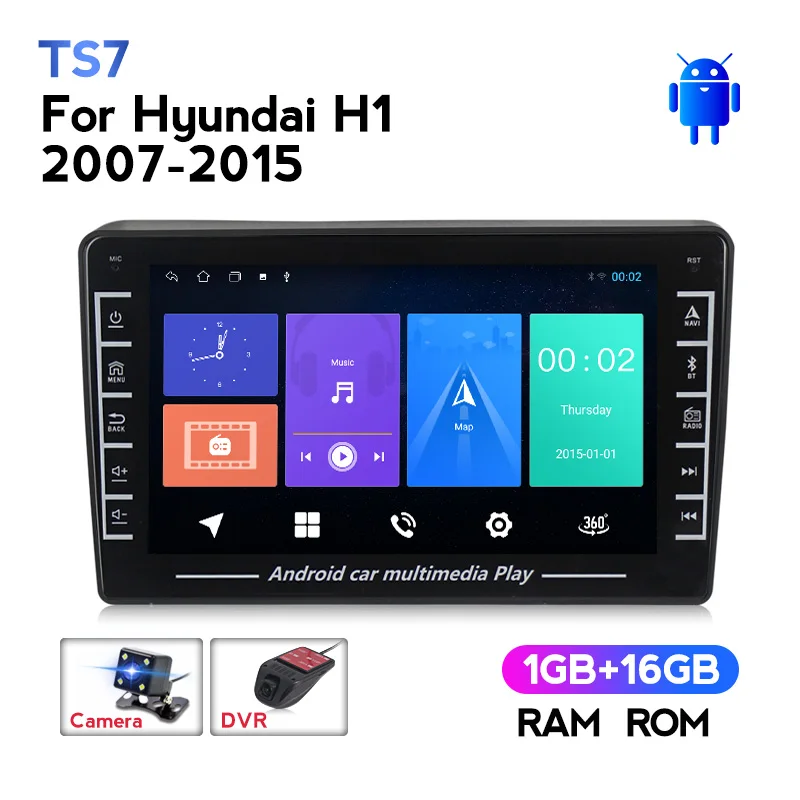 Автомобильный мультимедийный DVD-плеер MEKEDE APL27 на Android для Hyundai H1 Grand Starex 2007-2015 радио