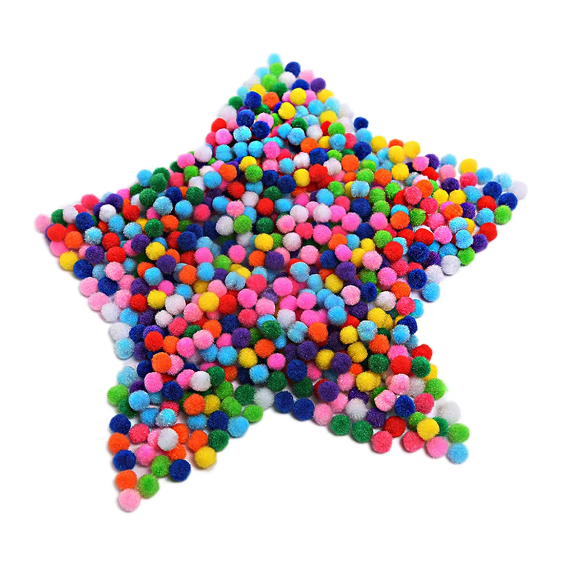 1000 шт мягкие круглые пушистые Помпоны для рукоделия шар смешанные цветные помпоны 10 мм DIY ремесло