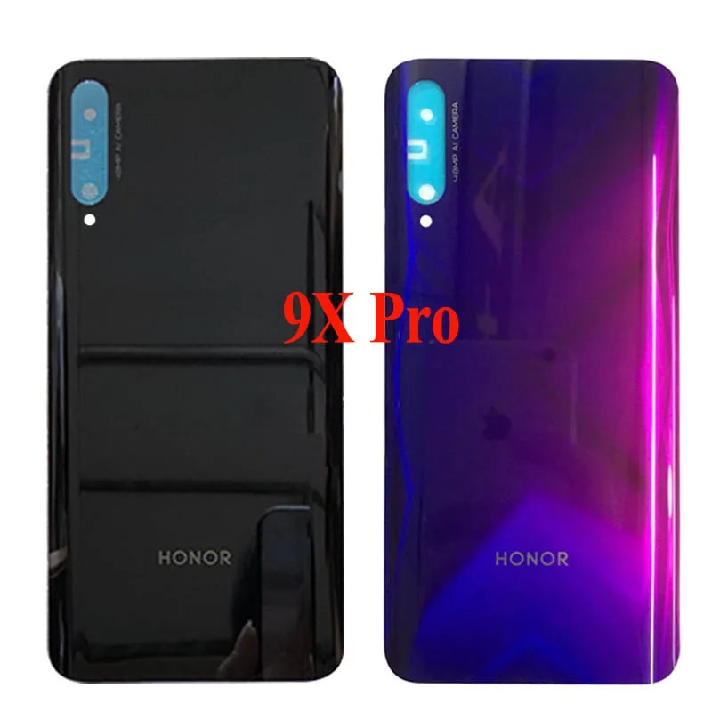 Заднее стекло для Huawei Honor 9X Pro Крышка батарейного отсека Задняя панель корпус