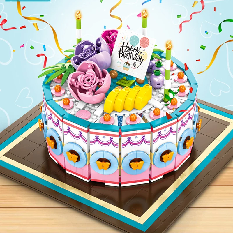 

Legoing City Girls Assembling Blocks series Legoings Creator Prince Princess Wedding Birthday Cake Small Particle Children Toys