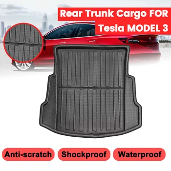 

Car Cargo Liner Boot Tray Rear Trunk Cover Matt Mat Floor Carpet For Tesla Model 3 Mud Non-slip Anti Dust Waterproof