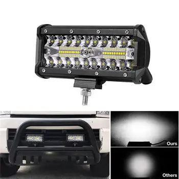 

HiMISS 7 inch 400W LED Work Light Bar Flood Spot Beam Offroad 4WD SUV Driving Fog Lamp