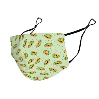 

CIGOCI Funny Happy Taco Pattern Anti-Dust Earloop Mouth Masks for Women Men, Pollen Cycling Cosplay Half Face Mouth Mask -