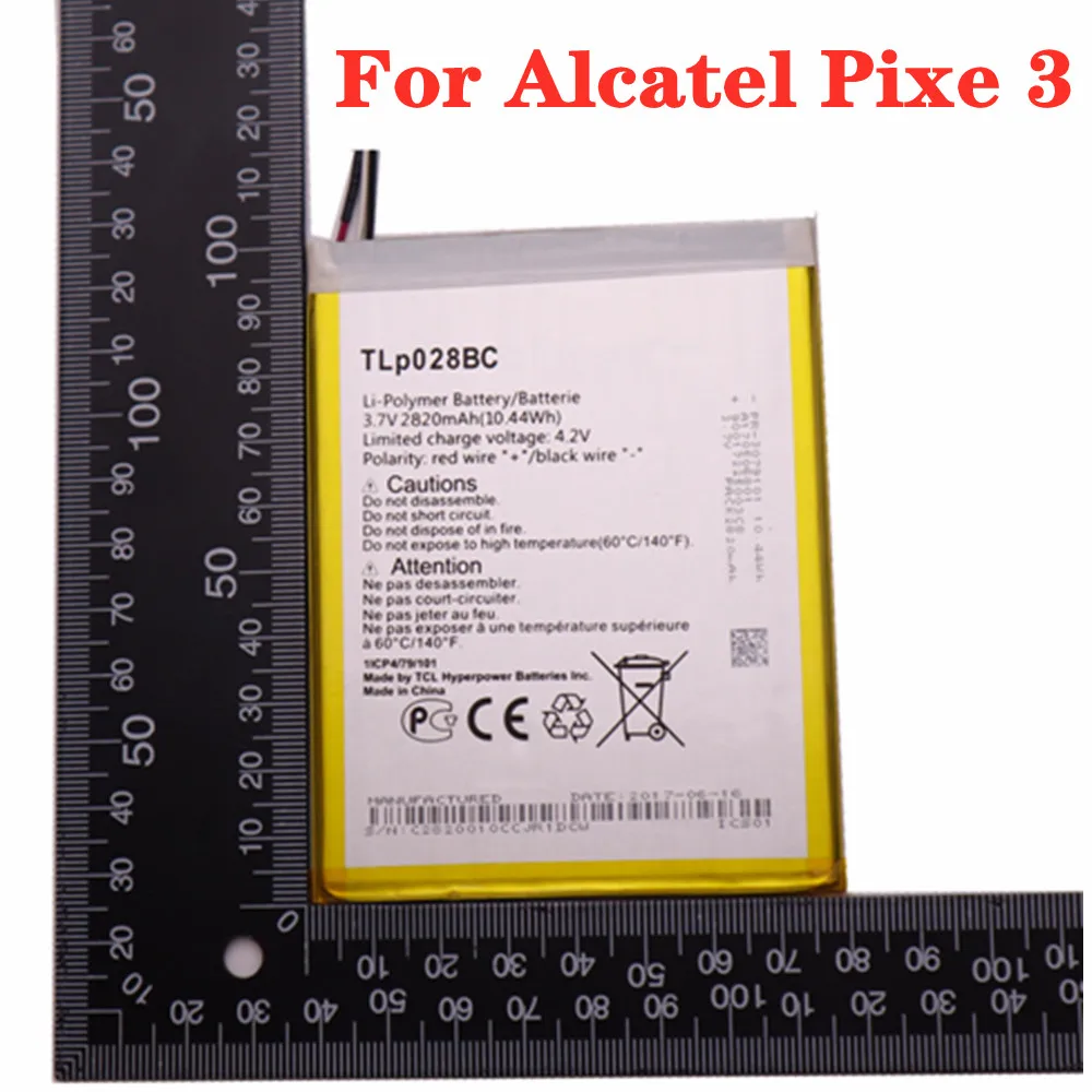 Аккумулятор 2820 мА · ч для планшета Alcatel Tab pixe 3 TLP028BC / TLp028BD | Мобильные телефоны и